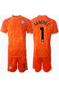 Chelsea Robert Sanchez #1 Keeper Babyklær Hjemme Fotballdrakt til barn 2024-25 Korte ermer (+ Korte bukser)